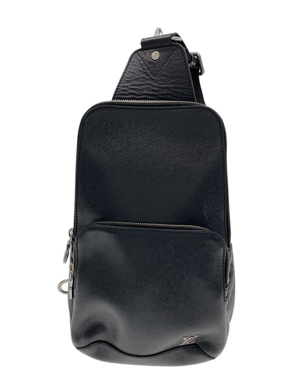 LOUIS VUITTON Avenue Sling Bag Taiga Leather Black